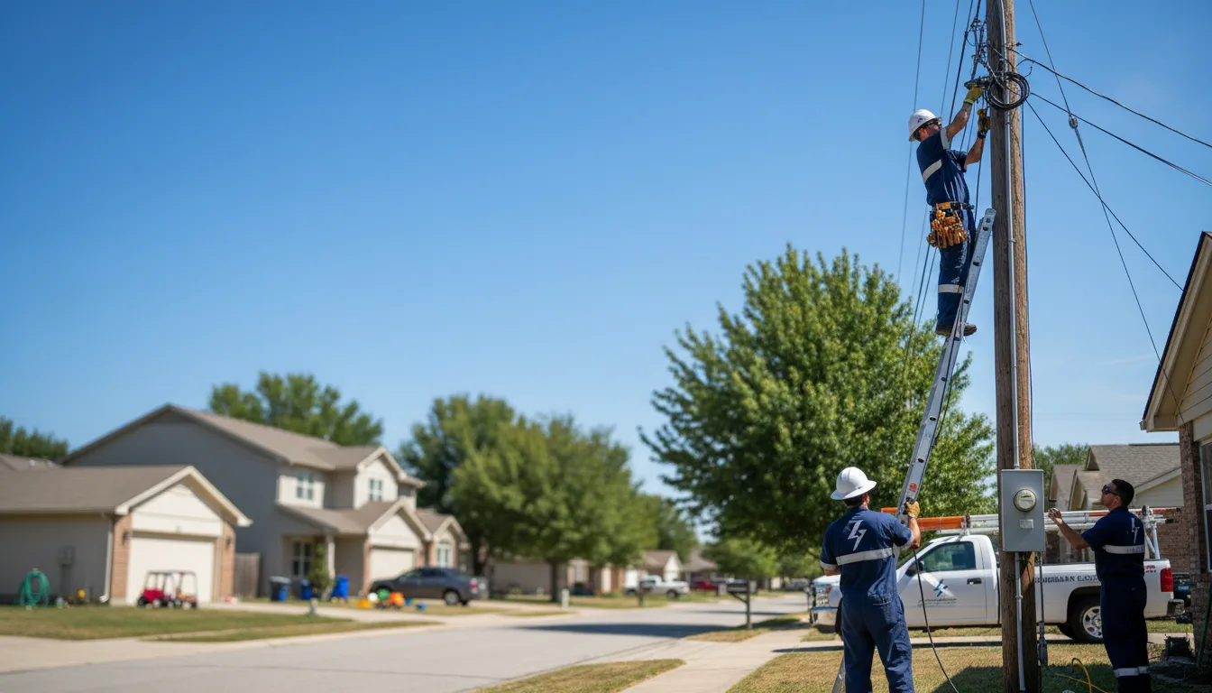 Residential electrician providing installation services in Westphalia, KS